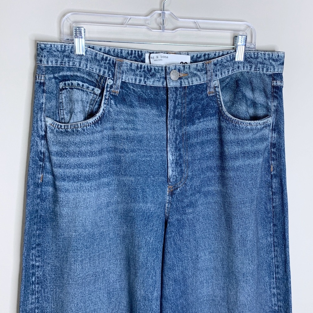 NEW Rag & Bone Miramar Sofie Wide Leg Pant (Sz 33) Cotton Terry Sweatpant Kimber - Picture 6 of 15